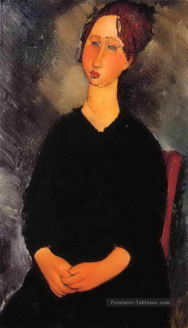 petite serveuse 1919 Amedeo Modigliani Peintures à l'huile